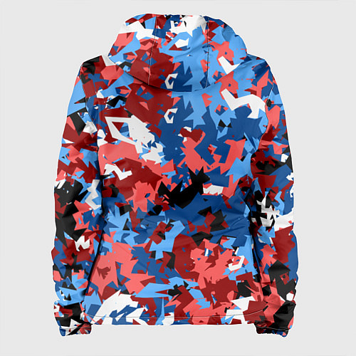 Женская куртка Красно-синий камуфляж / 3D-Черный – фото 2