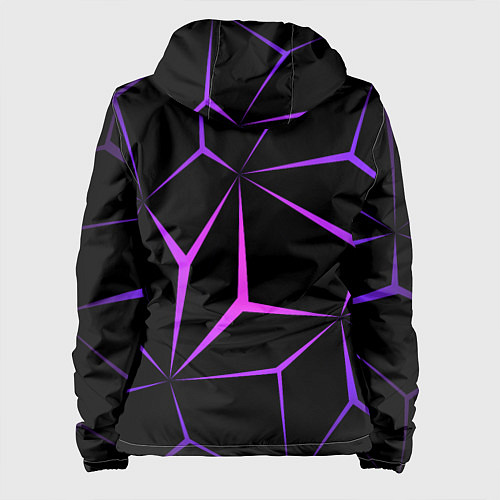 Женская куртка НЕОНОВАЯ ГЕОМЕТРИЯ - NEON / 3D-Черный – фото 2