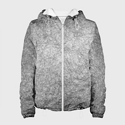 Куртка с капюшоном женская Коллекция Get inspired! Абстракция Fl-158, цвет: 3D-белый