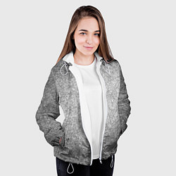 Куртка с капюшоном женская Коллекция Get inspired! Абстракция Fl-158, цвет: 3D-белый — фото 2