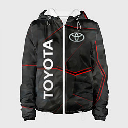 Куртка с капюшоном женская Toyota sport auto, цвет: 3D-белый