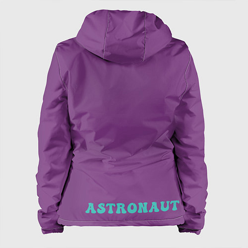 Женская куртка Astronaut on the moon - сидит / 3D-Черный – фото 2