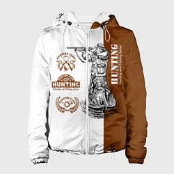 Куртка с капюшоном женская Охота на Утку, цвет: 3D-белый