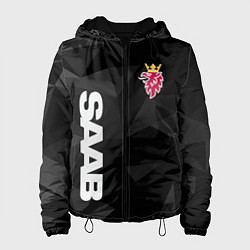 Куртка с капюшоном женская SAAB , СААБ, цвет: 3D-черный