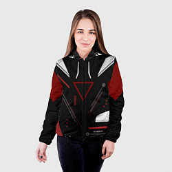 Куртка с капюшоном женская Сайрекс Сyrex CS GO, цвет: 3D-черный — фото 2