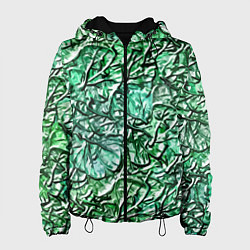 Куртка с капюшоном женская Fashion pattern 2025, цвет: 3D-черный