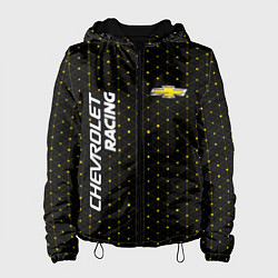 Куртка с капюшоном женская ШЕВРОЛЕ Racing - Абстракция, цвет: 3D-черный
