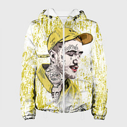 Куртка с капюшоном женская Lil Peep CryBaby Yellow Лил Пип, цвет: 3D-белый