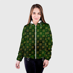 Куртка с капюшоном женская Gold & Green, цвет: 3D-белый — фото 2