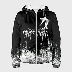 Куртка с капюшоном женская Ghostemane Mercury Trash Gang Гостмейн Призрак гра, цвет: 3D-белый