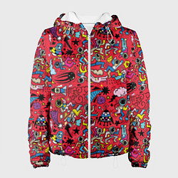 Куртка с капюшоном женская Много космоса, цвет: 3D-белый