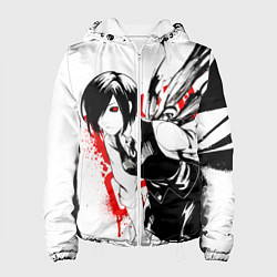 Куртка с капюшоном женская ТОУКА TOKYO GHOUL, цвет: 3D-белый