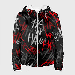 Куртка с капюшоном женская HA HA HA, цвет: 3D-белый