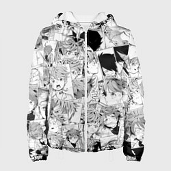 Куртка с капюшоном женская Обещанный Неверленд pattern, цвет: 3D-белый