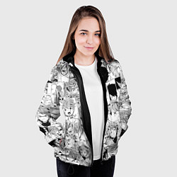 Куртка с капюшоном женская Обещанный Неверленд pattern, цвет: 3D-черный — фото 2