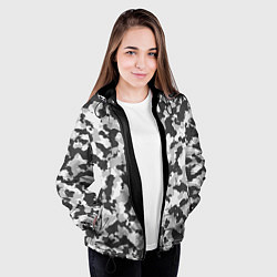 Куртка с капюшоном женская Комок, цвет: 3D-черный — фото 2