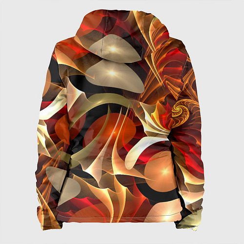 Женская куртка Абстрактные цифровые спирали / 3D-Черный – фото 2
