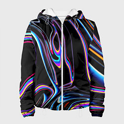 Куртка с капюшоном женская Vanguard pattern Neon, цвет: 3D-белый