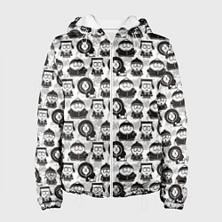 Куртка с капюшоном женская Южный парк - персонажи South Park, цвет: 3D-белый