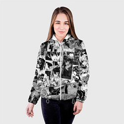 Куртка с капюшоном женская Убийца Акамэ pattern, цвет: 3D-белый — фото 2