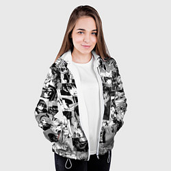 Куртка с капюшоном женская Убийца Акамэ pattern, цвет: 3D-белый — фото 2