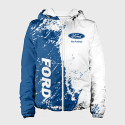Куртка с капюшоном женская Ford Форд два цвета, цвет: 3D-белый