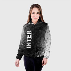 Куртка с капюшоном женская ИНТЕР Football Разводы, цвет: 3D-черный — фото 2