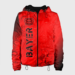 Куртка с капюшоном женская БАЙЕР Bayer Разводы, цвет: 3D-черный