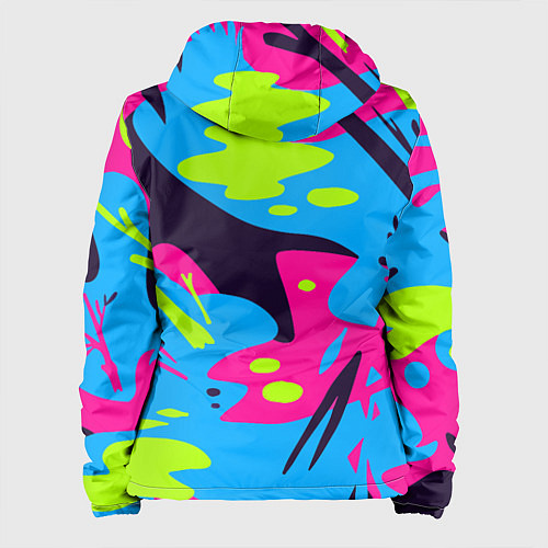 Женская куртка Color abstract pattern Summer / 3D-Черный – фото 2