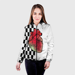 Куртка с капюшоном женская My heart, Моё сердце, цвет: 3D-черный — фото 2