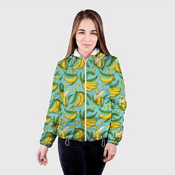 Куртка с капюшоном женская Banana pattern Summer Fashion 2022, цвет: 3D-белый — фото 2