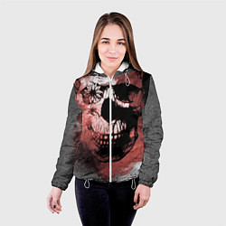 Куртка с капюшоном женская Beautiful even in death Коллекция Get inspired! fl, цвет: 3D-белый — фото 2