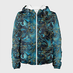 Женская куртка Blue Abstract Узоры