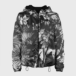 Куртка с капюшоном женская Смерть в цветах Дополнение Коллекция Get inspired!, цвет: 3D-черный