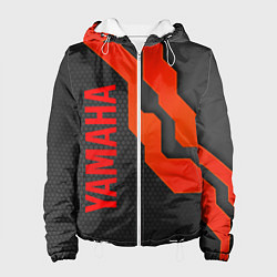 Куртка с капюшоном женская YAMAHA ЯМАХА - БРОНЯ, цвет: 3D-белый