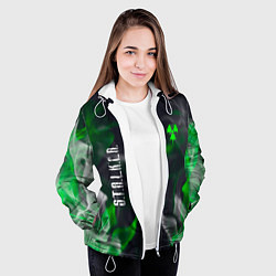 Куртка с капюшоном женская S T A L K E R 2 пламя, цвет: 3D-белый — фото 2