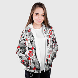 Куртка с капюшоном женская Studio Ghibli Stars, цвет: 3D-белый — фото 2