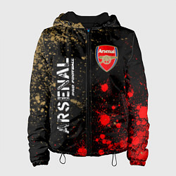 Куртка с капюшоном женская АРСЕНАЛ Arsenal Pro Football Краска, цвет: 3D-черный