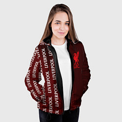 Куртка с капюшоном женская ЛИВЕРПУЛЬ Краска, цвет: 3D-черный — фото 2