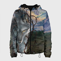 Куртка с капюшоном женская IN COLD wolf without logo, цвет: 3D-черный