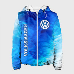 Куртка с капюшоном женская VOLKSWAGEN Volkswagen Пламя, цвет: 3D-белый