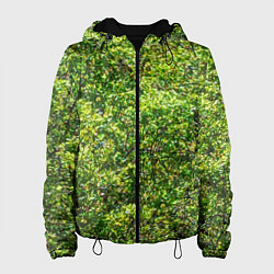 Куртка с капюшоном женская Камуфляж Дубки, цвет: 3D-черный