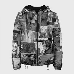 Куртка с капюшоном женская The last of us comix, цвет: 3D-черный