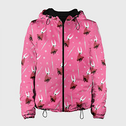 Куртка с капюшоном женская Хорнет, шёлк, игла Hollow Knight, цвет: 3D-черный