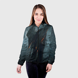 Куртка с капюшоном женская Leos Падший Ангел Одиночества, цвет: 3D-черный — фото 2