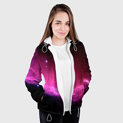 Куртка с капюшоном женская Night Nebula, цвет: 3D-белый — фото 2