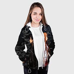 Куртка с капюшоном женская Кирито и Асуна - Sword Art Online, цвет: 3D-белый — фото 2