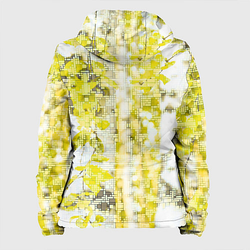 Женская куртка РОССИЯ БЕРЕЗЫ ПРЯМОУГОЛЬНИКИ / 3D-Черный – фото 2