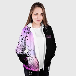 Куртка с капюшоном женская BLACKPINK HALF COLORS, цвет: 3D-белый — фото 2