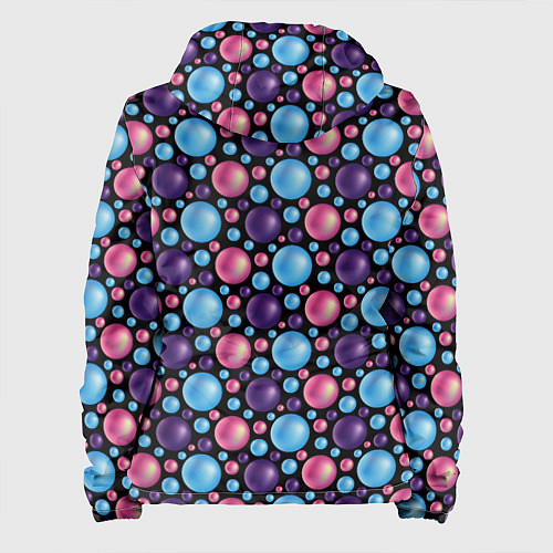 Женская куртка Разноцветные яркие объемные шарики / 3D-Черный – фото 2